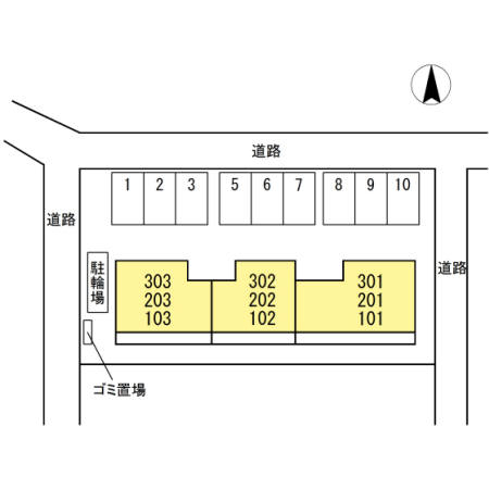 セゾン西橋本 配置図