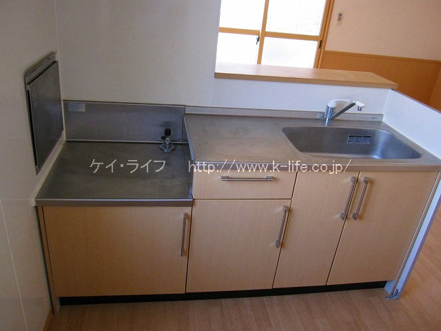 ガスコンロ設置可能